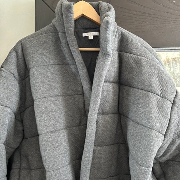 Lunya Restore Double Faced House Coat, Mercurial Grey - Picture 7 of 13